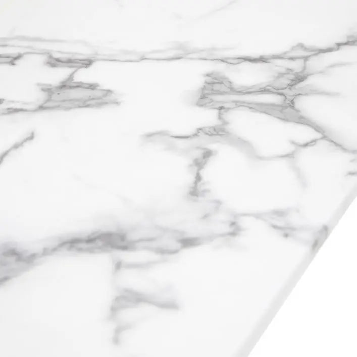Ghedi Leona Dining Table White Effect — SantoLusso®