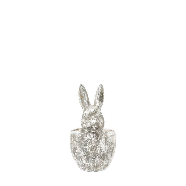 Ghedi Bunny Pot Small Distressed White — SantoLusso®