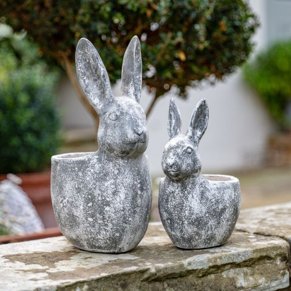Ghedi Bunny Pot Small Distressed White — SantoLusso®