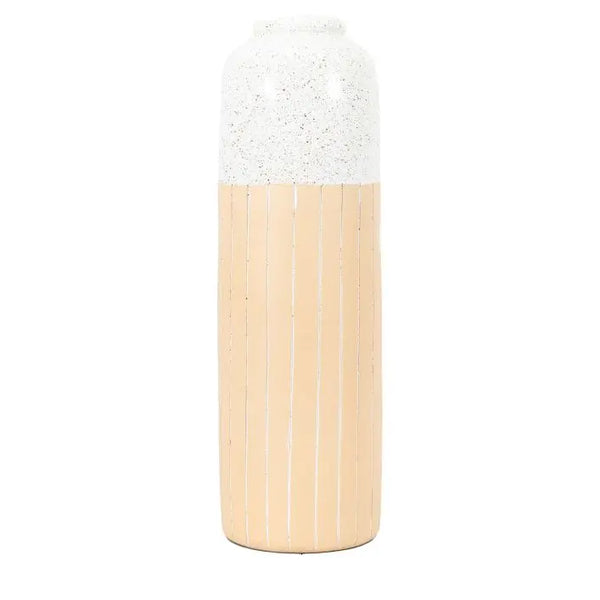 Ghedi Holmer Vase Large White Natural — SantoLusso®