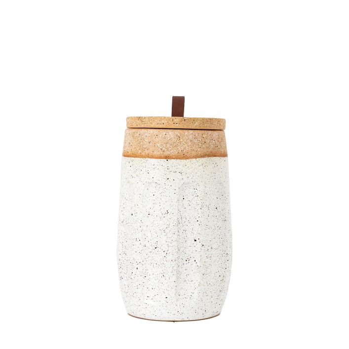 Ghedi Callow Jar White Natural — SantoLusso®