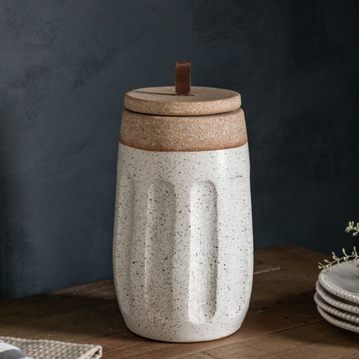 Ghedi Callow Jar White Natural — SantoLusso®