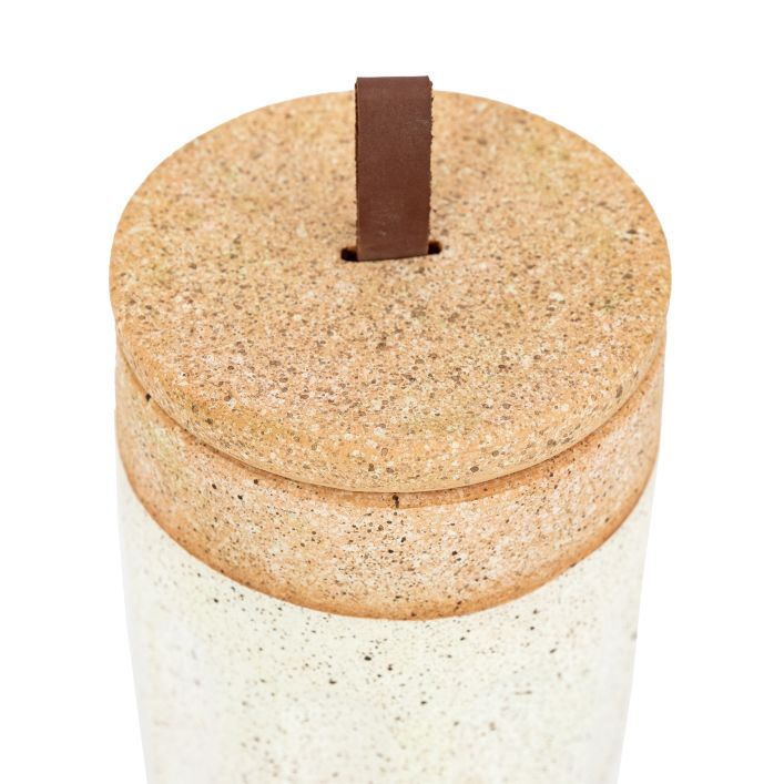 Ghedi Callow Jar White Natural — SantoLusso®