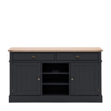 Ghedi Ivo 2 Door 2 Drawer Sideboard Meteor — SantoLusso®