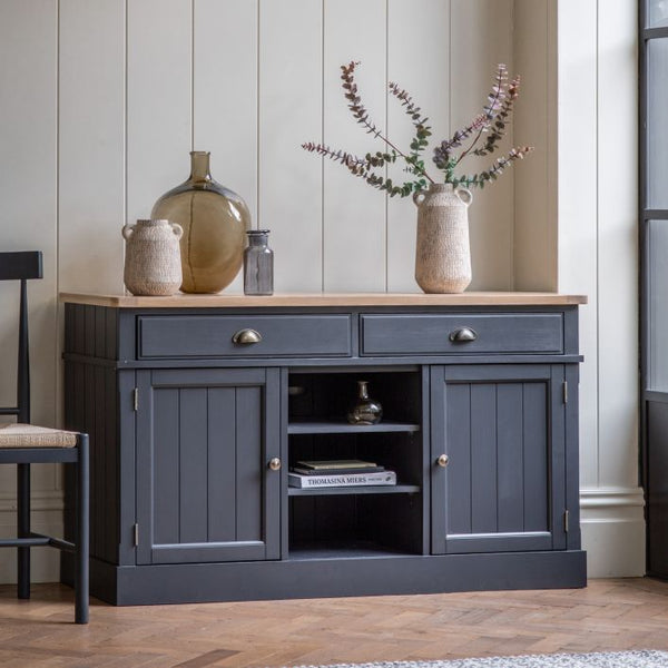 Ghedi Ivo 2 Door 2 Drawer Sideboard Meteor — SantoLusso®