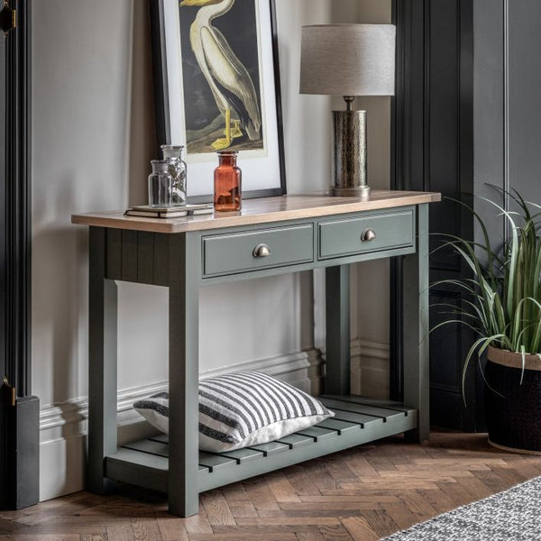 Ghedi Ivo 2 Drawer Console Moss — SantoLusso®