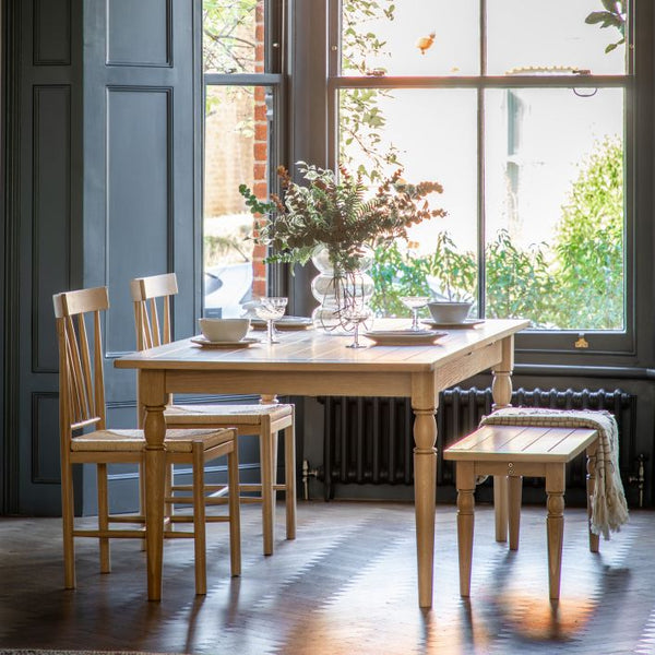 Ghedi Ivo Extending Dining Table Natural — SantoLusso®