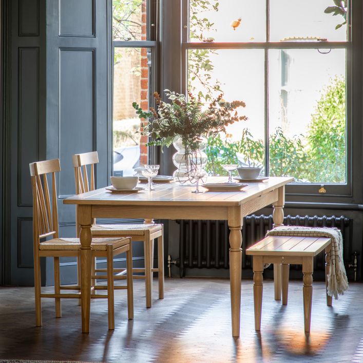 Ghedi Ivo Extending Dining Table Natural — SantoLusso®