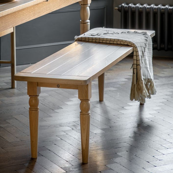 Ghedi Ivo Dining Bench Natural — SantoLusso®