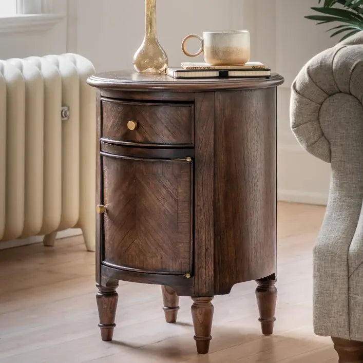 Ghedi Vialla Drum Side Table — SantoLusso®