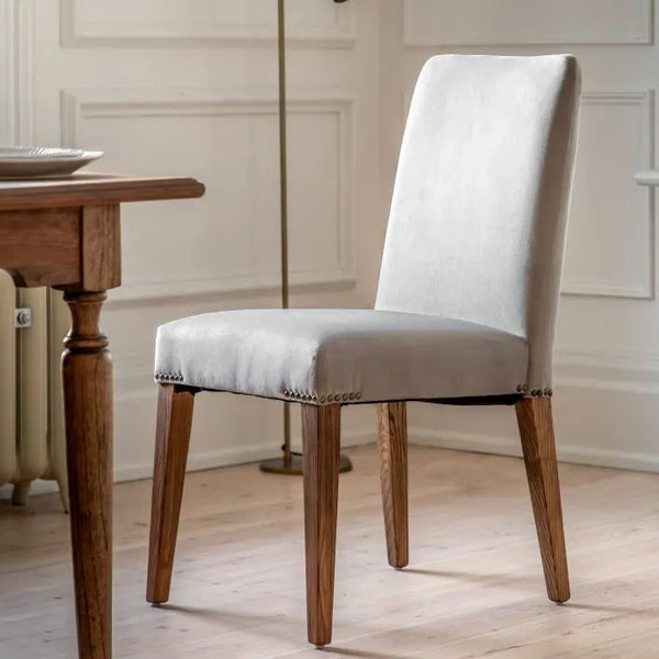 Ghedi Leraro Chair Dove Velvet (2pk) — SantoLusso®