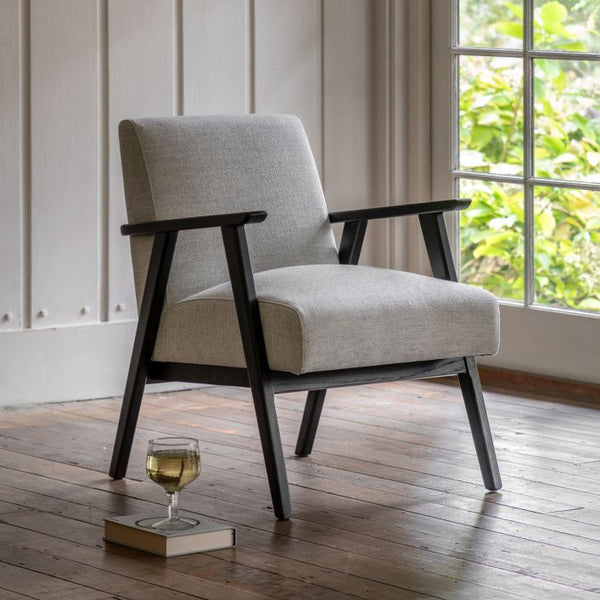 Ghedi Nadarro Armchair Mottled Stone — SantoLusso®