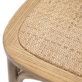 Ghedi Rigard Stool Oak with Rattan (2pk) — SantoLusso®