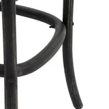 Ghedi Rigard Stool Black with Rattan (2pk) — SantoLusso®