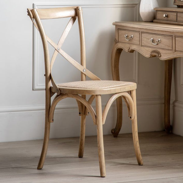 Ghedi Rigard Chair Oak Rattan (2pk) — SantoLusso®