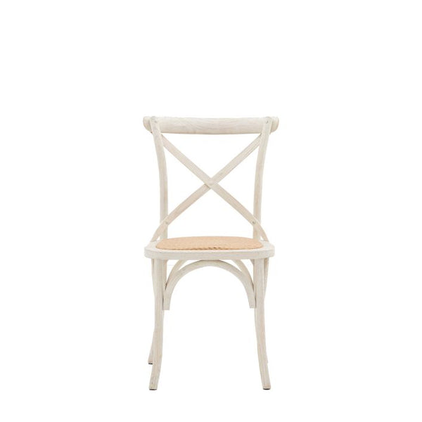 Ghedi Rigard Chair White Rattan (2pk) — SantoLusso®