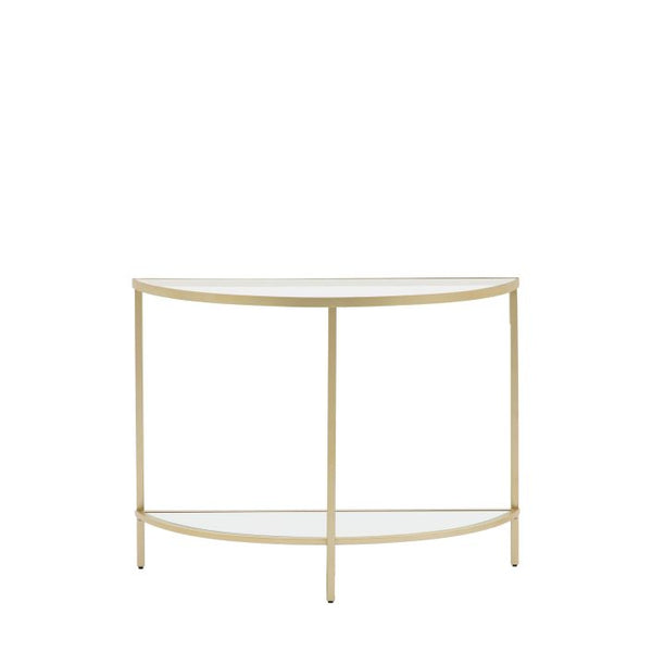 Ghedi Ora Console Table Champagne — SantoLusso®