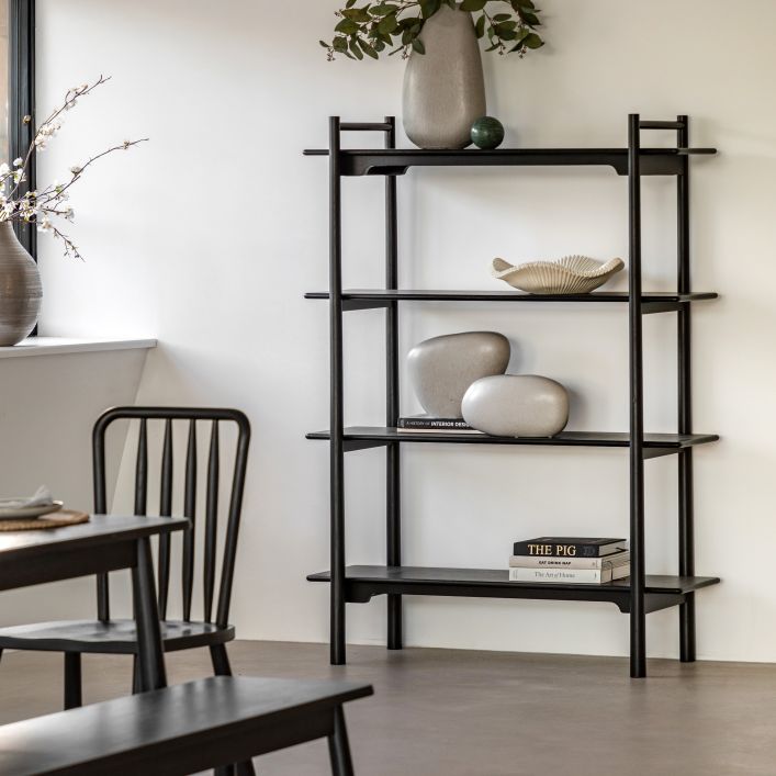 Ghedi Esla Open Display Black — SantoLusso®