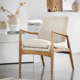 Ghedi Ossandre Armchair Natural Linen — SantoLusso®