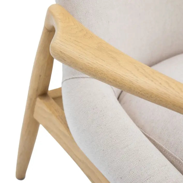 Ghedi Ossandre Armchair Natural Linen — SantoLusso®