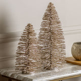 Ghedi Glittered Brush Tree Large Champagne — SantoLusso®