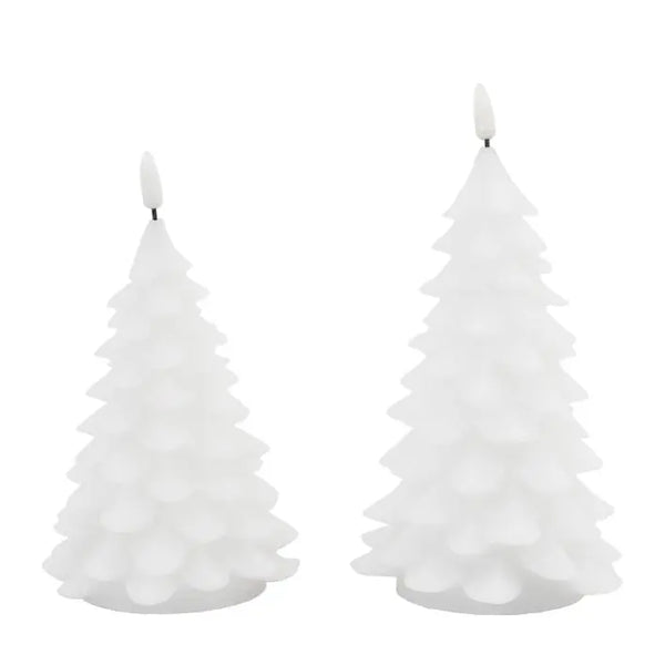 Ghedi LED Xmas Tree Candle 2 pack White — SantoLusso®