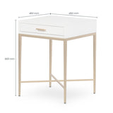DI Designs Berkeley Bedside | White