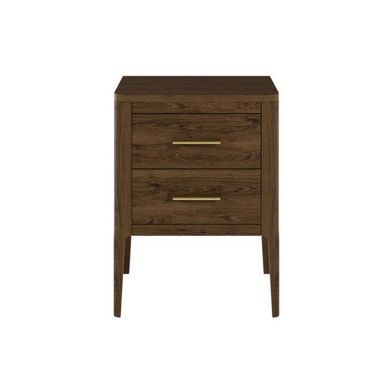 DI Designs Abberley Bedside | Brown | 2 Drawers — SantoLusso®