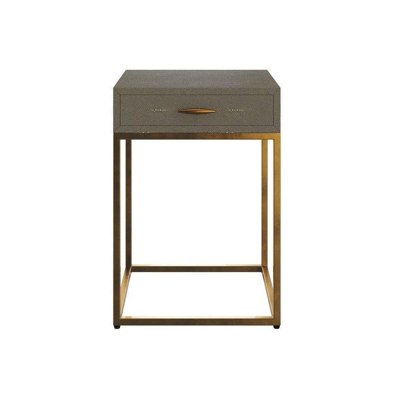 DI Designs Hampton Bedside | Grey Shagreen — SantoLusso®