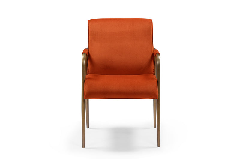 DI Designs Campden Club Chair – Rust Orange — SantoLusso®