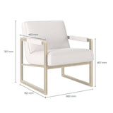 DI Designs Mickleton Club Chair – Cream