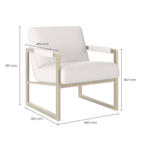 DI Designs Mickleton Club Chair – Cream