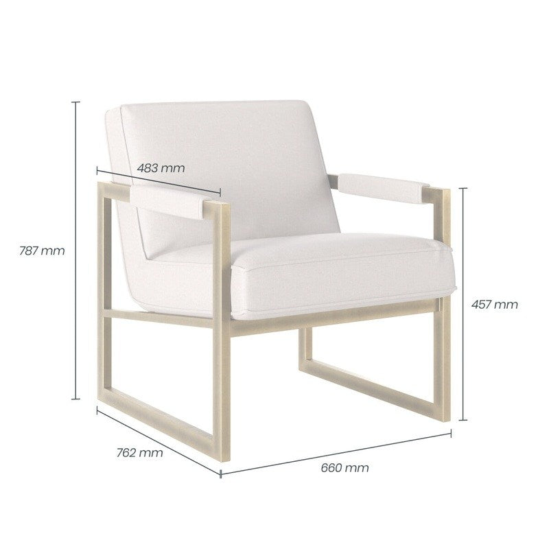DI Designs Mickleton Club Chair – Cream
