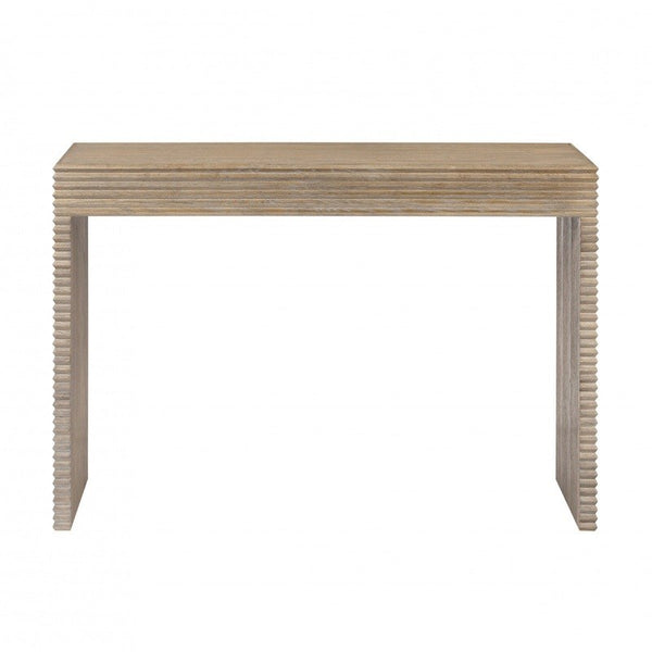 DI Designs Wickham Ribbed Oak Console — SantoLusso®