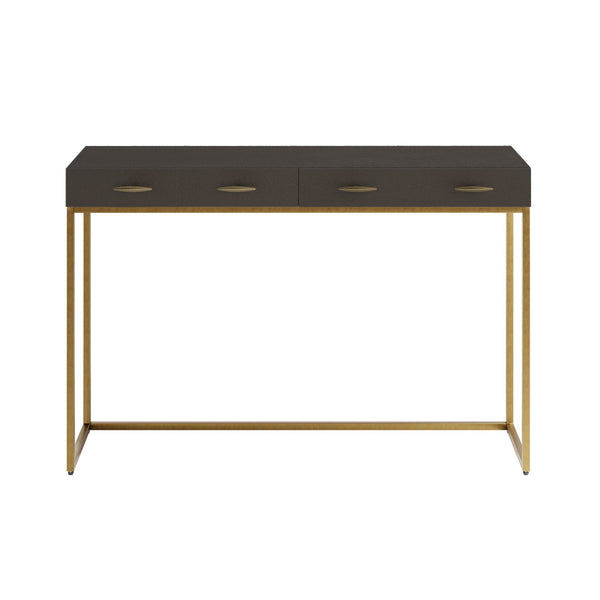 DI Designs Hampton Console | Brown Shagreen — SantoLusso®