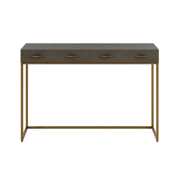 DI Designs Hampton Console | Grey Shagreen — SantoLusso®