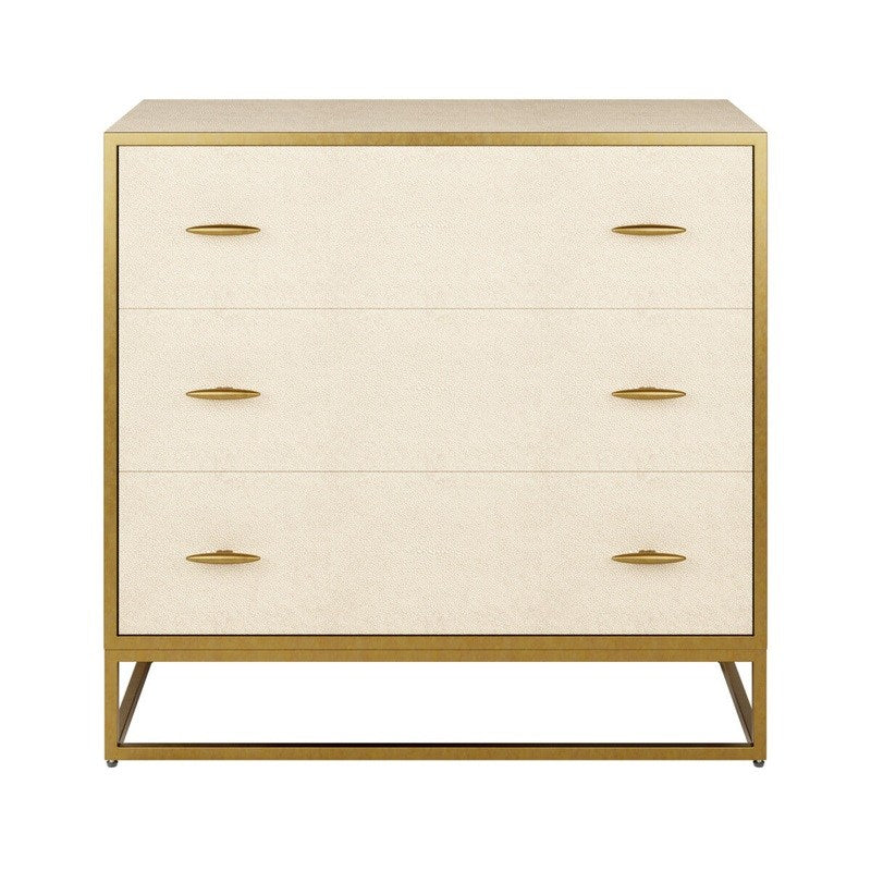 DI Designs Hampton Chest of Drawers | Ivory Shagreen — SantoLusso®