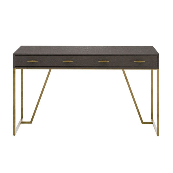 DI Designs Hampton Desk | Brown Shagreen — SantoLusso®
