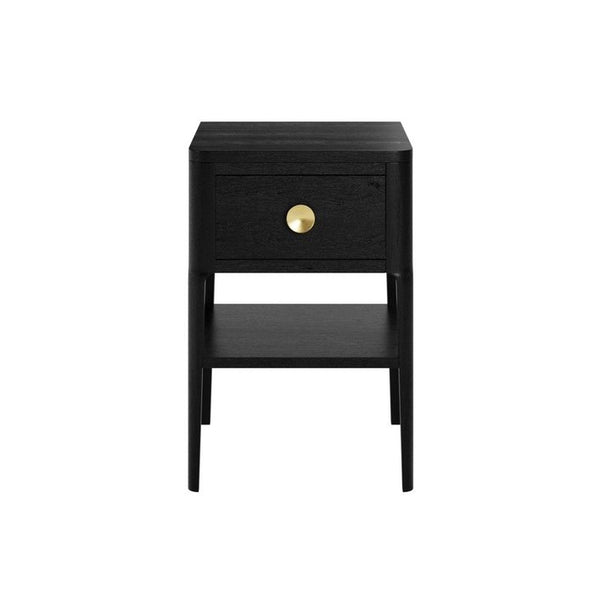 DI Designs Abberley Bedside | Black | 1 Drawer - SantoLusso