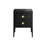 DI Designs Abberley Bedside | Black | 2 Drawers - SantoLusso
