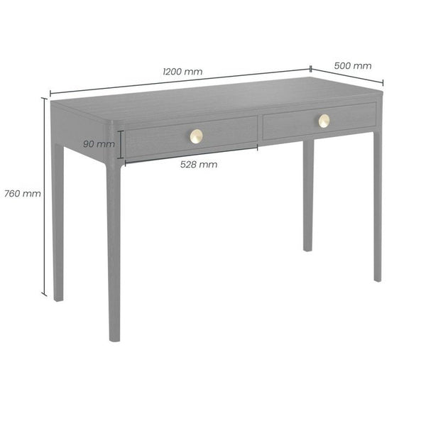 DI Designs Abberley Desk | Black - SantoLusso