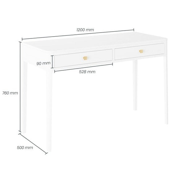 DI Designs Abberley Desk | White - SantoLusso