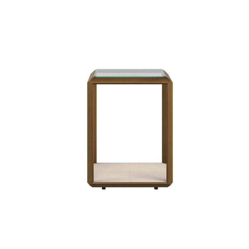 DI Designs Elmley End Table Ivory — SantoLusso®