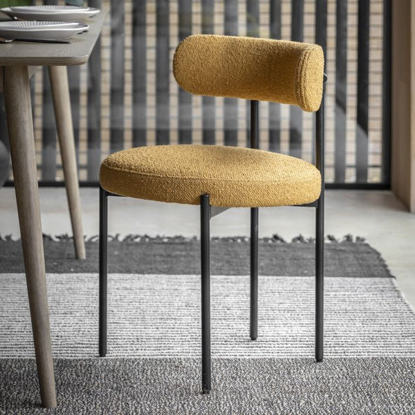 Ghedi Abram Dining Chair Ochre 2 Pack — SantoLusso®