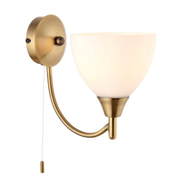 Ghedi Aequi 1 Wall Light Antique Brass — SantoLusso®