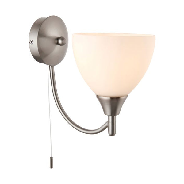 Ghedi Aequi 1 Wall Light Satin Chrome — SantoLusso®