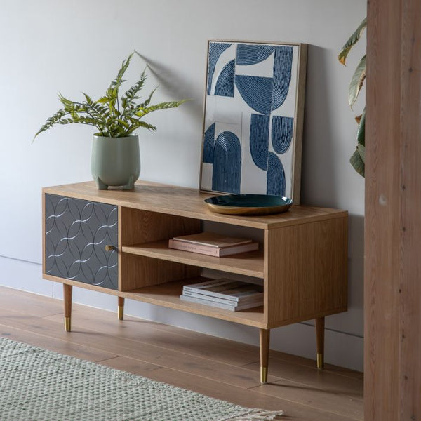 Ghedi Allaro Media Unit Oak Grey — SantoLusso®