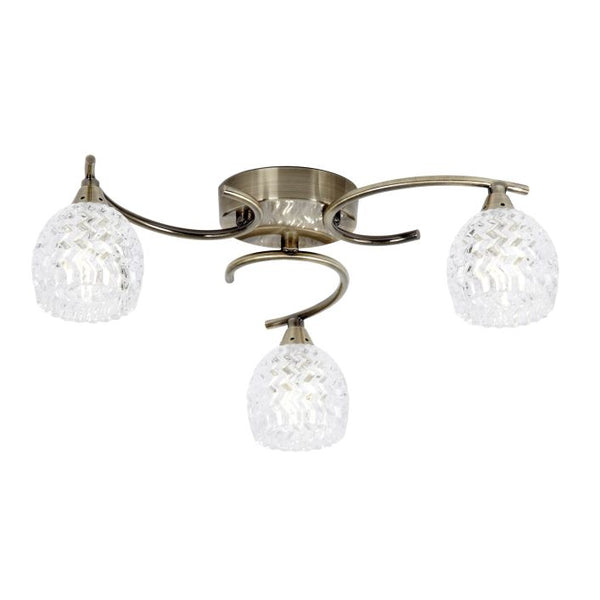 Ghedi Alto 3 Ceiling Lamp Antique Brass — SantoLusso®