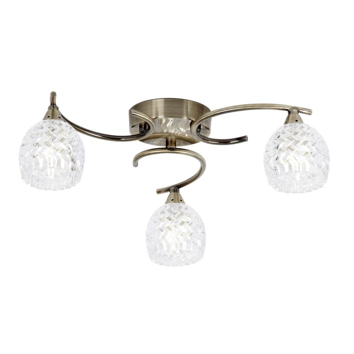 Ghedi Alto 3 Ceiling Lamp Antique Brass — SantoLusso®