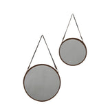 Ghedi Augusta Mirrors Bronze with Strap (Set of 2) — SantoLusso®